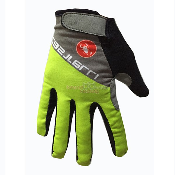 Castelli Lange Handschuhe grun 2017